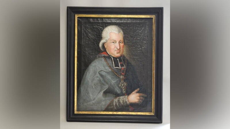 Porträt des letzten Freisinger Fürstbischofs Joseph Konrad von Schroffenberg.