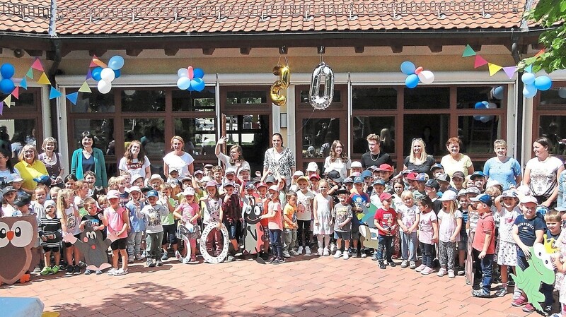 Im Kindergarten "Gänseblümchen" wurde das 50-jährige Bestehen gefeiert.