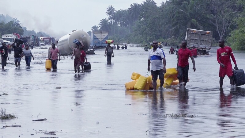Nigeria kämpft seit Wochen mit Überschwemmungen. Sie stehen im Zusammenhang mit dem Klimawandel.