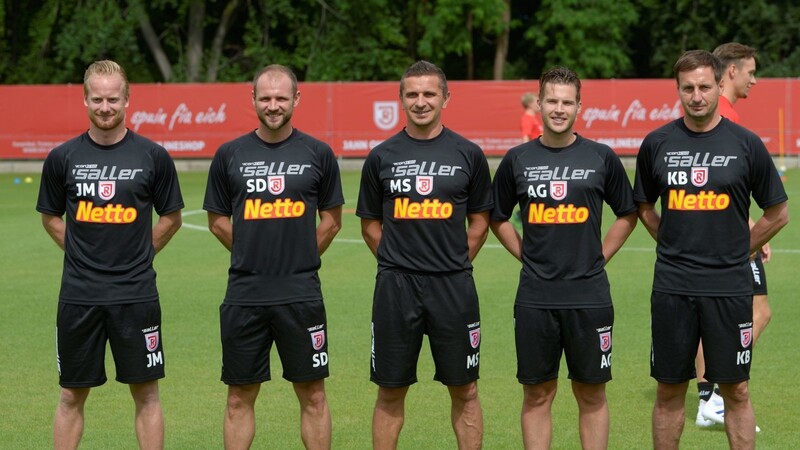 Das Trainer-Team auf einen Blick (von links): Jonas Maier, Sebastian Dreier, Mersad Selimbegovic, Andreas Gehlen und Kristian Barbuscak.