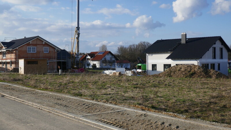 Rege Bautätigkeit herrscht derzeit im Baugebiet Schlossfeld in Lichtenhaag.