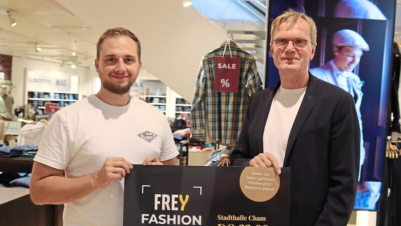 Sebastian Sprödhuber (links), Marketingleiter der Unternehmensgruppe FREY, und Helmut Hagner, Unternehmensleiter, hoffen auf ausverkaufte Fashionshows.