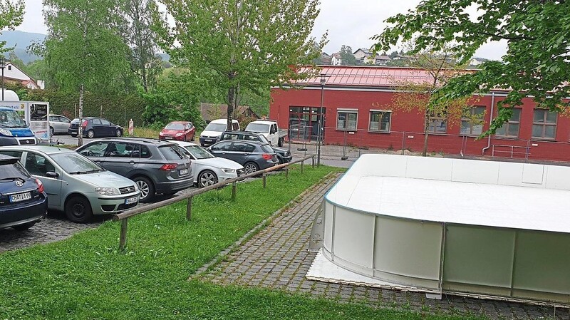 Die noch kargen Zwischenräume zwischen den Parkplätzen nahe des Viechtacher Bahnhofes sollen bald erblühen.