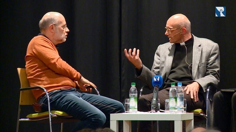 Harald Lesch und Thomas Schwartz diskutieren am 17. Oktober im Landauer Gymnasium.