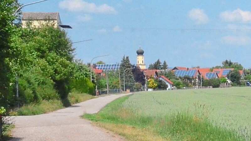 Die Ortschaft Mötzing.