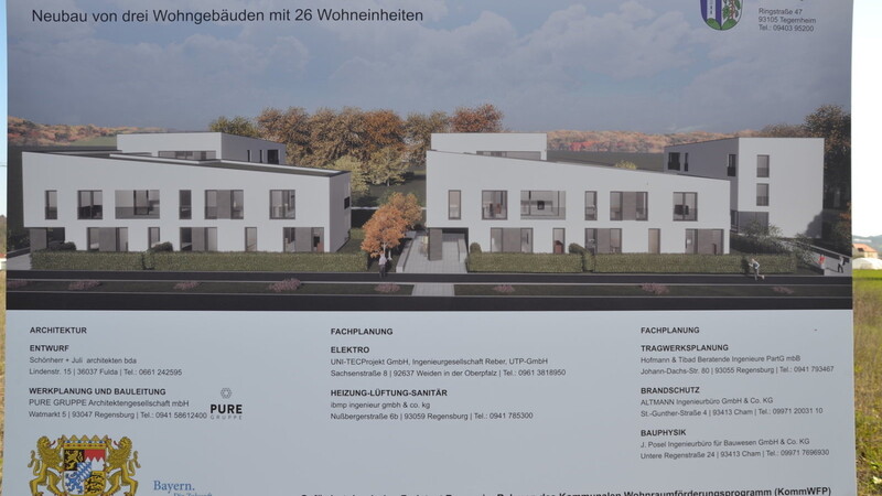 So sollen die drei Gebäude in Tegernheim aussehen.