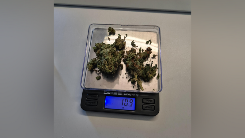Die Bundespolizisten stellten 10,9 Gramm Marihuana sicher.