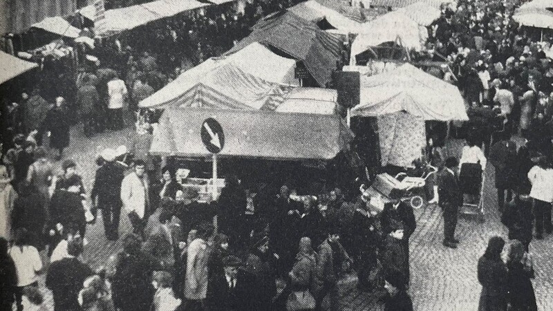 Bestens besucht war der Ledigenmarkt 1972.