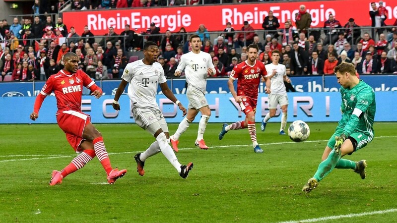 Manuel Neuer bewahrte den FC Bayern in der zweiten Halbzeit beim 1. FC Köln vor einer Zitterpartie.