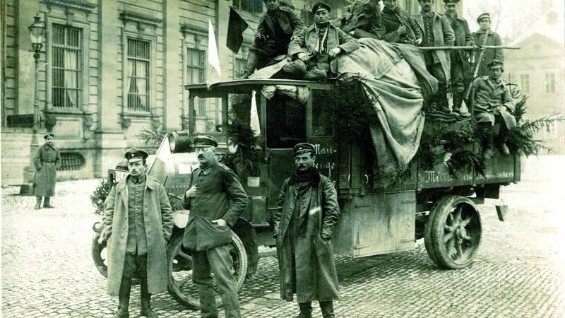 Heimkehrende Soldaten 1918