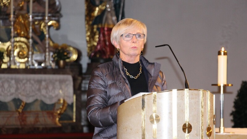 Rita Röhrl bei ihrer "Predigt aus dem Alltag".