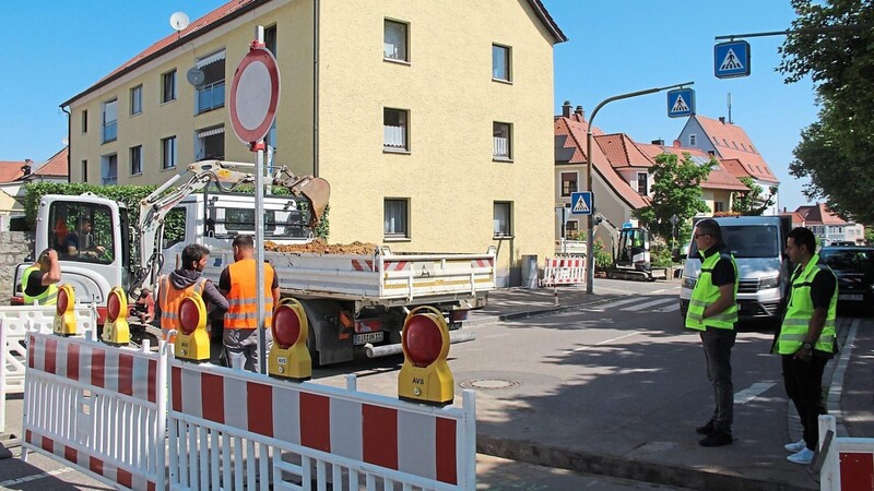 Seit Montag ist die Regensburger Straße komplett gesperrt.