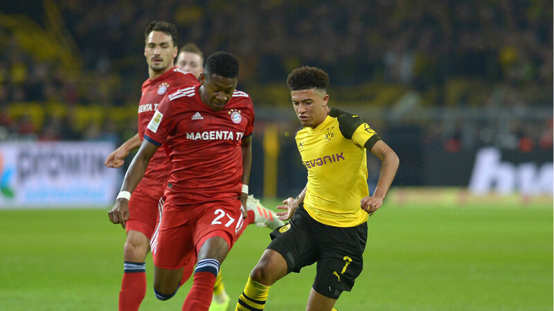Dortmunds Jadon Sancho (r.) überzeugte auch im Spitzenspiel gegen den FC Bayern.