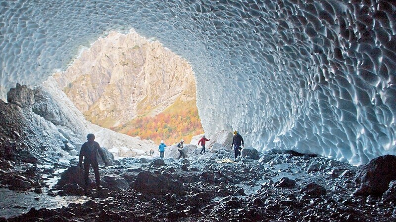 Beeindruckende Gletscherlandschaft - fotografiert hat sie Rudolf Seidl.