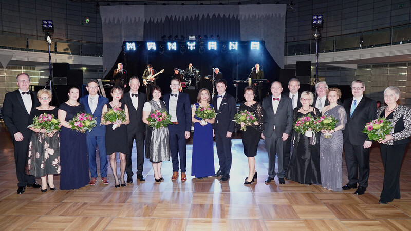 Die Ehrengäste des neuen Metzgerballes am Samstagabend in der Fraunhoferhalle.