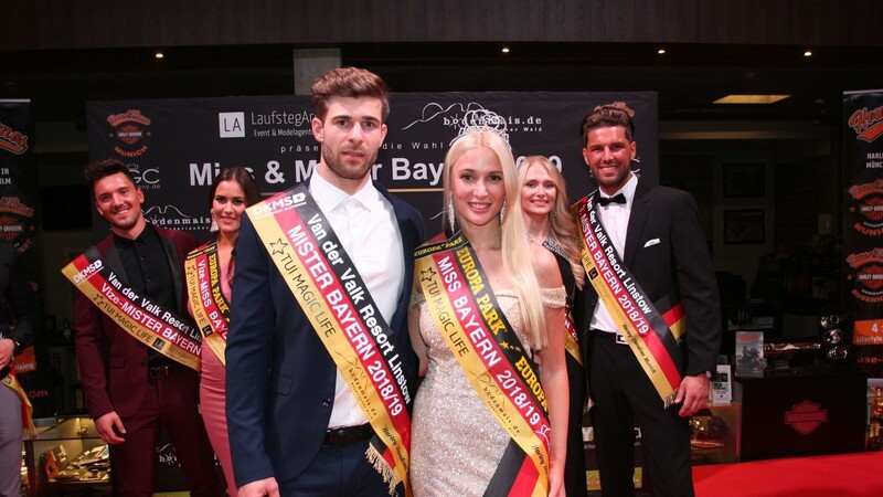 Strahlende Sieger: die neue Miss Bayern, Verena Mann, und der neue Mister Bayern, Marco Schmidt.