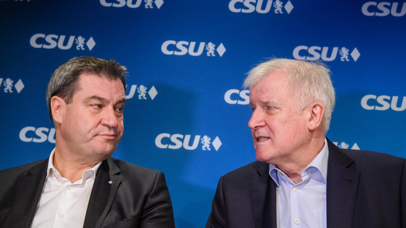 Markus Söder (l.) wird Horst Seehofer nun auch als CSU-Vorsitzender beerben.