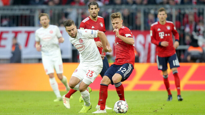 Hart umkämpft: FC Bayern gegen Fortuna Düsseldorf.