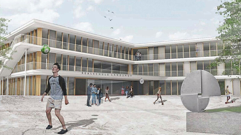 Bis zum Herbst 2022 soll die neue Realschule an der Fuggerstraße im Landshuter Westen entstehen.