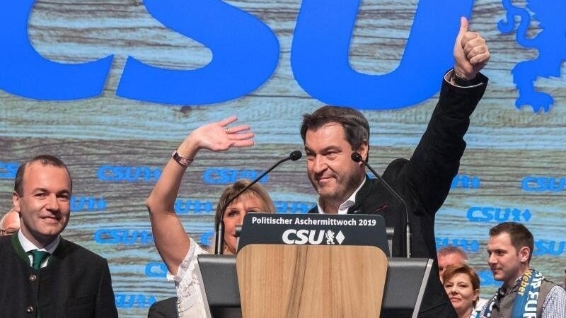 CSU-Chef Markus Söder beim politischen Aschermittwoch 2019.