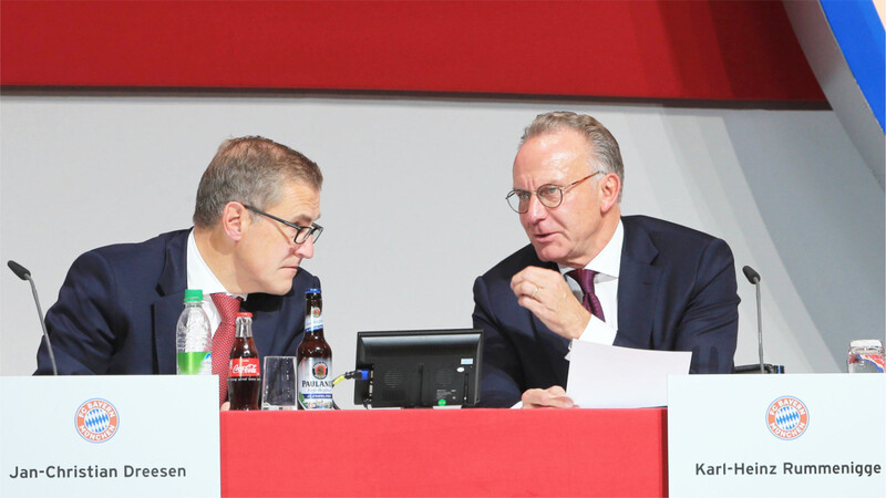 An der Spitze des FC Bayern: Jan-Christian Dreesen (li.) und Karl-Heinz Rummenigge.
