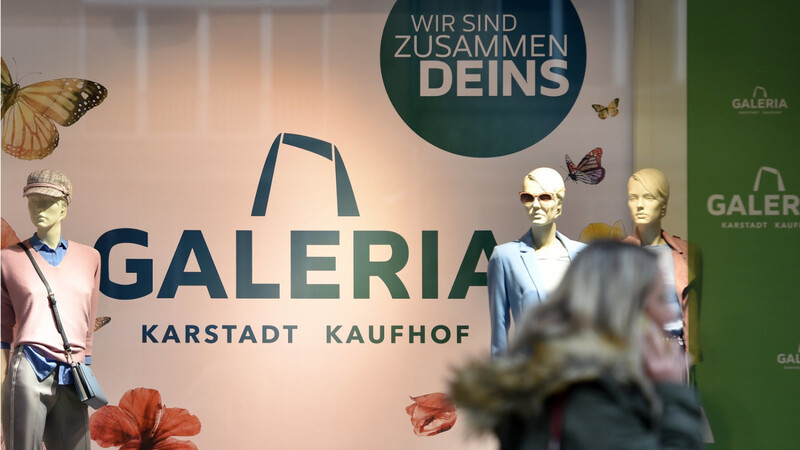 Das neue Logo verbindet die Namen und die Farben der alten Konzerne - das Grün von Galeria Kaufhof und das Blau von Karstadt.
