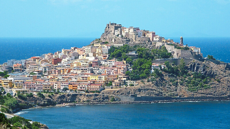 Castelsardo - eine pittoreske mittelalterliche Stadt im Norden Sardiniens.
