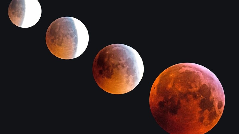 Montagmorgen um 4 Uhr machte sich Andreas Mühlbauer auf den Weg, um die besten Fotos der Mondfinsternis zu ergattern. Dass der Himmelskörper so kräftig rot erscheint, liegt an der Sonne, erklärt Sternengucker Martin Gammer. Denn: Das Restlicht der Sonne färbt den Mond rot.