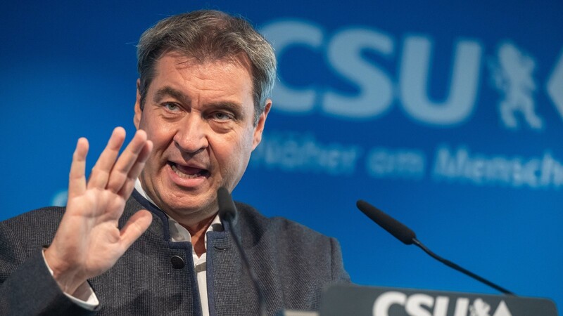 CSU-Chef Markus Söder sieht zusätzliche Chancen für seine Partei bei einem möglichen Rechtsdrift des Koalitionspartners