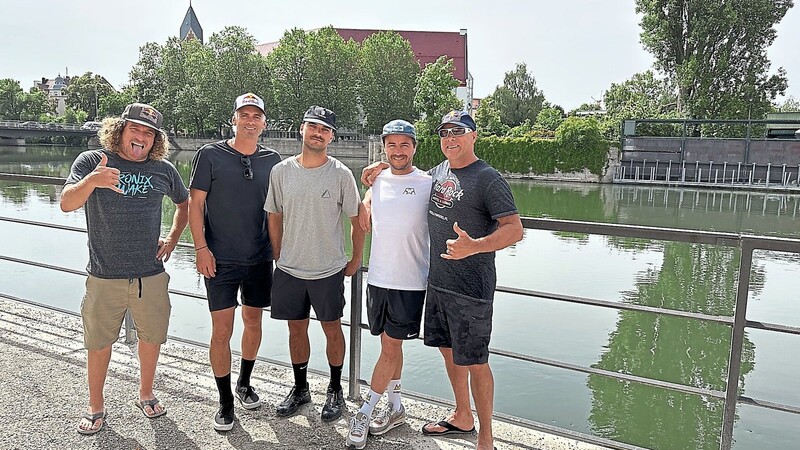 Diese fünf Herren wollen Landshut zu einer neuen Attraktion verhelfen (von links): Parks Bonifay, Brian Grubb, Alexander Aulbach, Sebastian Stare und Miles Daisher.