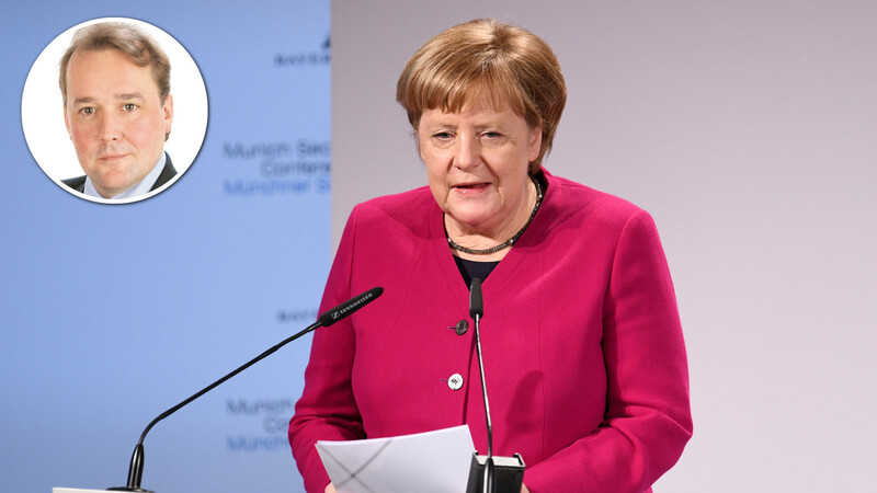 Angela Merkel bei ihrer Rede auf der Münchner Sicherheitskonferenz.