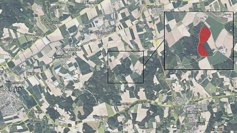 Die Bohr-Kampagne der Firma Clariant fand in einem Wald südlich von Niederhausen statt.