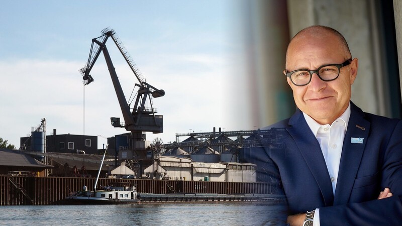 Im idowa-Interview spricht Geschäftsführer Andreas Löffert über die Auswirkungen des Dürre-Sommers auf den Hafen Straubing-Sand.