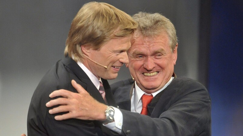 Arbeiten zusammen beim FC Bayern und der deutschen Nationalmannschaft: Oliver Kahn (l.) und Sepp Maier