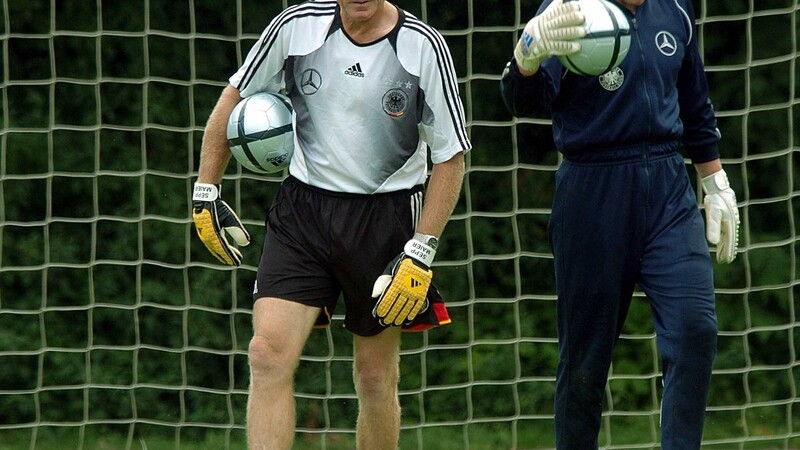 Sepp Maier trainierte Oliver Kahn elf Jahre lang in der deutschen Nationalmannschaft.