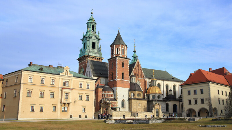 Günstig! Krakau: die Wawel-Kathedrale in der polnischen Stadt.