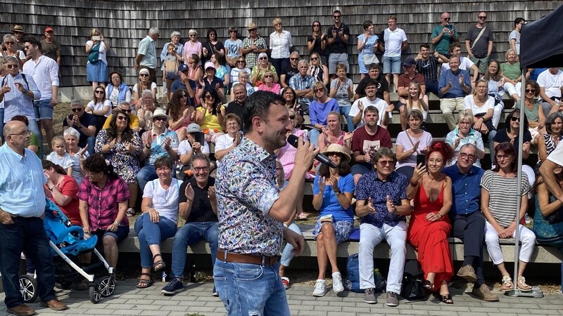 Bürgermeister MarKuss begeisterte das Publikum bei seinem Auftritt am 22. Juli.
