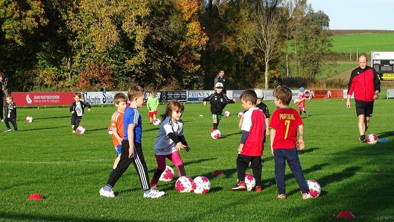 Beim Bambini-Training können sich Kinder ab vier Jahren beim SVE am Ball ausprobieren.