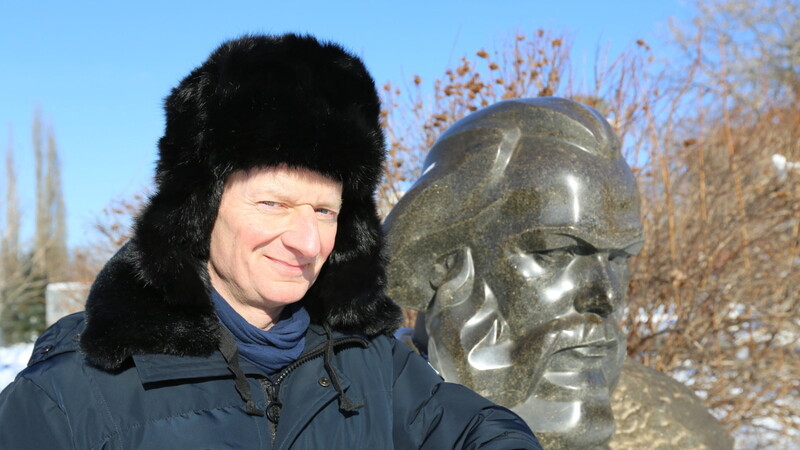 Büsten von Karl Marx findet Michael Kessler in Russland auf Schritt und Tritt.