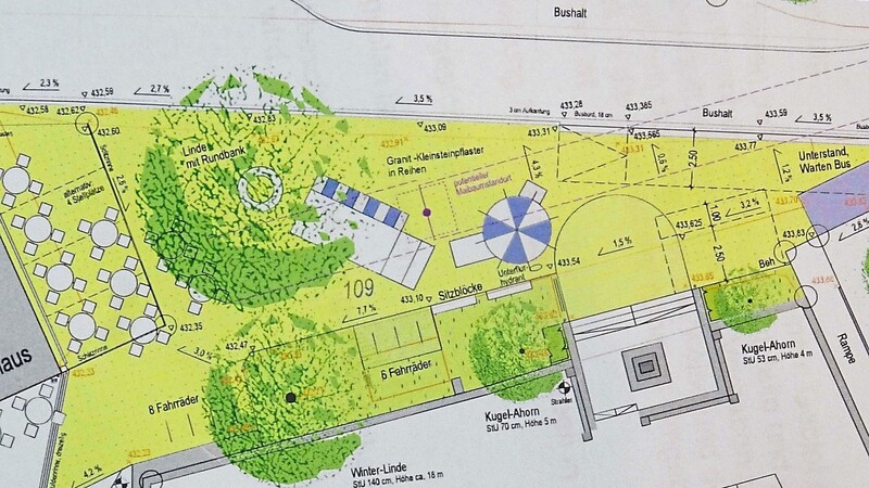 So schaut der vom Gemeinderat gebilligte Plan für den Platz in Oberhummel aus.