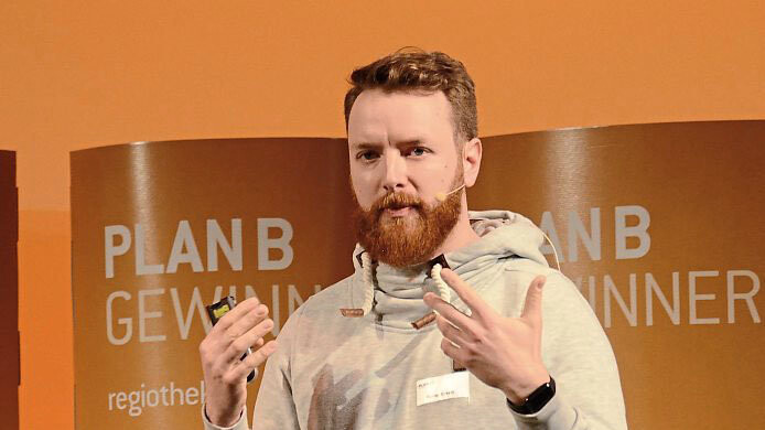 Fabian Eckert, Geschäftsführer von ReCup, das "Start-up des Jahres".