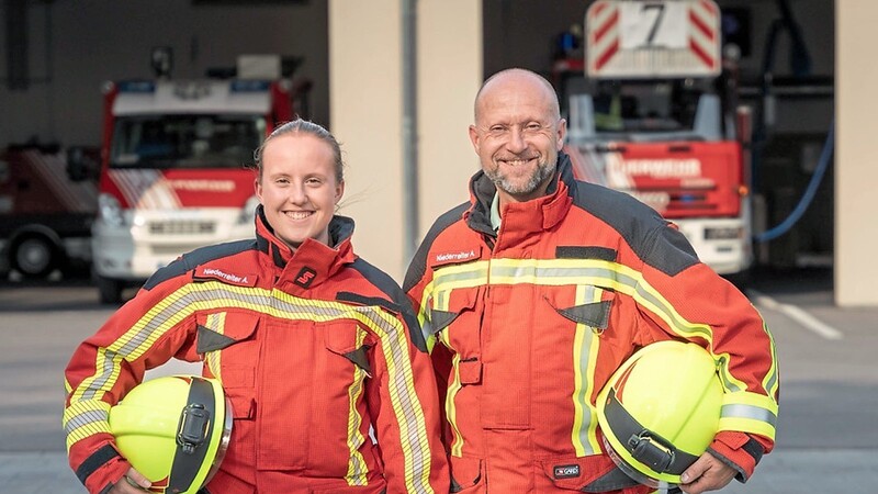 Alexandra und Andreas Niederreiter werden im Herbst gemeinsam zur Abschlussprüfung der Modularen Truppausbildung zum Feuerwehrmann und zur Feuerwehrfrau antreten.