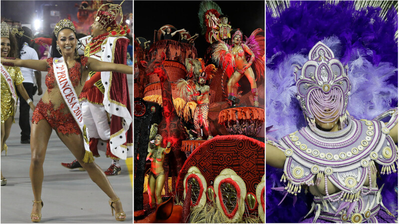 In Rio de Janeiro wird mit ausgefallenen Paraden und viel nackter Haut Karneval gefeiert.