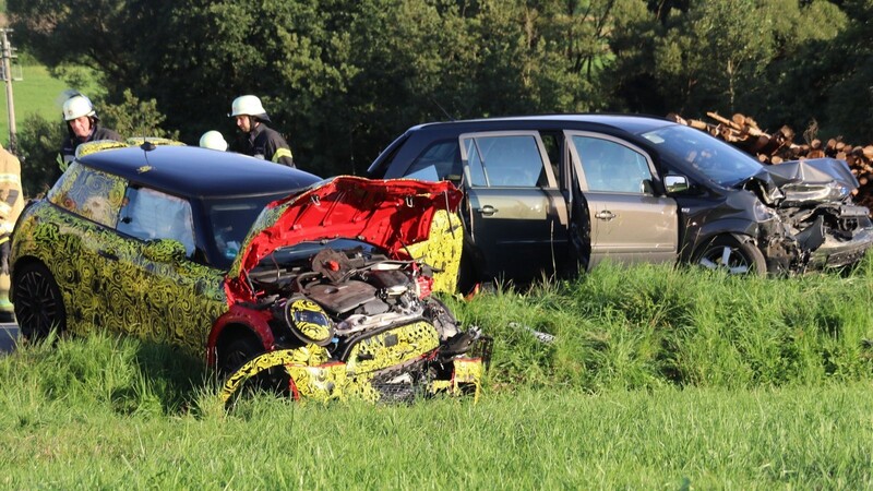 Sechs Fahrzeuginsassen wurden bei dem Unfall bei Kothrettenbach verletzt.