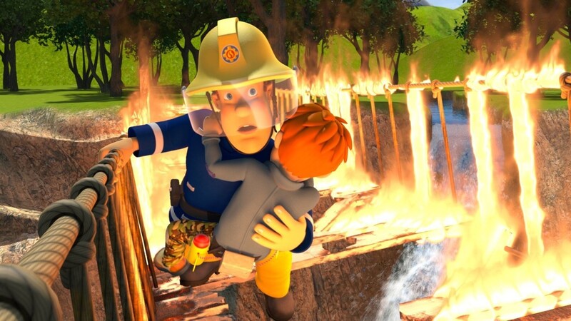 Stets zur richtigen Zeit da, wo er gebraucht wird: Feuerwehrmann Sam in "Plötzlich Filmheld!"