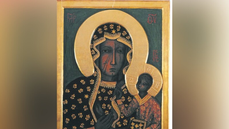 Das Bild der "Schwarzen Madonna" von Tschenstochau in Polen ist eine byzantinische Ikone.