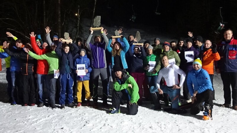 Gigantische Leistungen vollbrachten die Teilnehmer der Skitourenmeisterschaft "HOBOpur".