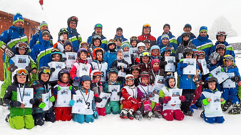 Insgesamt 38 Kinder und Jugendliche nahmen an dem viertägigen Skikurs teil.