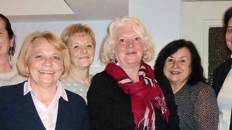 Die neugewählte Vorstandschaft der Frauen-Union Rottenburg mit Hohenthanns Bürgermeisterin Andrea Weiß (r.).