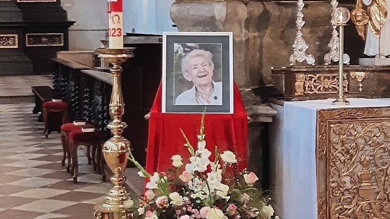 Gestern fand die Trauerfeier für Hildegard Anke statt.